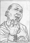 Sketch by Geofrey Darrow from HALF BREED - click to enlarge